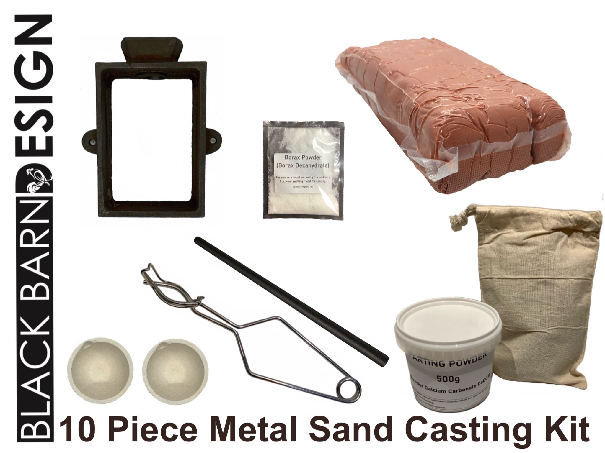 10 Piece Sand Casting Bundle for Metal Casting delft Style Gold Silver  Bronze 