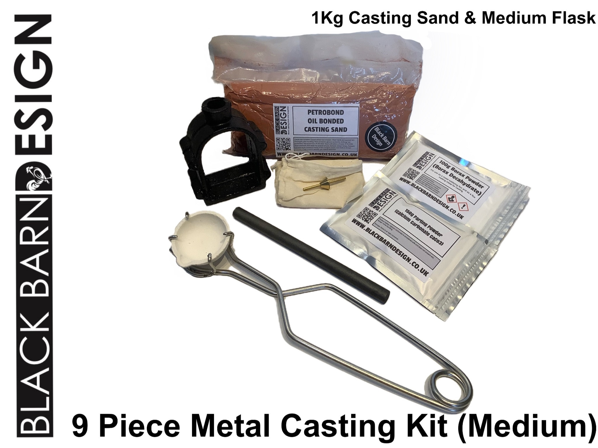 BASIC Quick Cast Petrobond Sand Casting Kit for Precious Metals, Jewelry  Making, Pouring Gold Silver Shapes Clay Alternative! KIT-0053