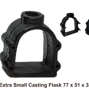 Traditionelle Sandguss Flasche / Formen - Für alle Arten von Giesssand - Größe Extra Klein 77mm x 51mm x 32mm
