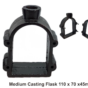 Matraces/Moldes para fundición en arena tradicionales - Para todo tipo de arena de fundición - Tamaño mediano 110 mm x 70 mm x 45 mm