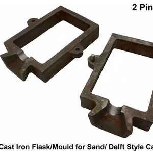 Lot de 10 pièces coulées au sable pour moulage de métaux style Delft or argent bronze image 4