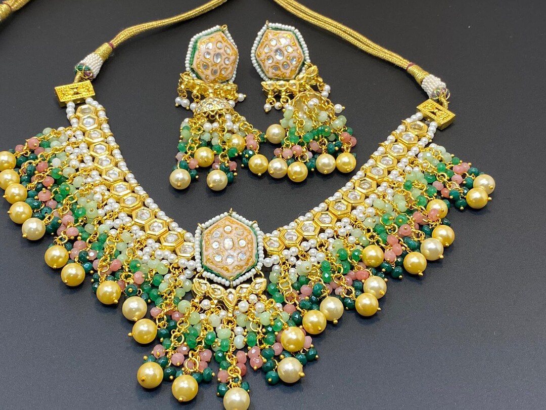 Pastel Jewelry/ Meenakari Jewelry / Indian Jewelry / Etsy