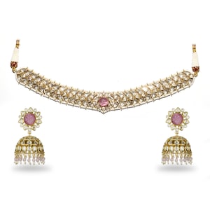 Kundan jewelry / Kundan Choker / Indian Jewelry / Party Jewelry/ Bridal Jewelry/ High End Jewelry/ Polki / Kundan Stone Choker