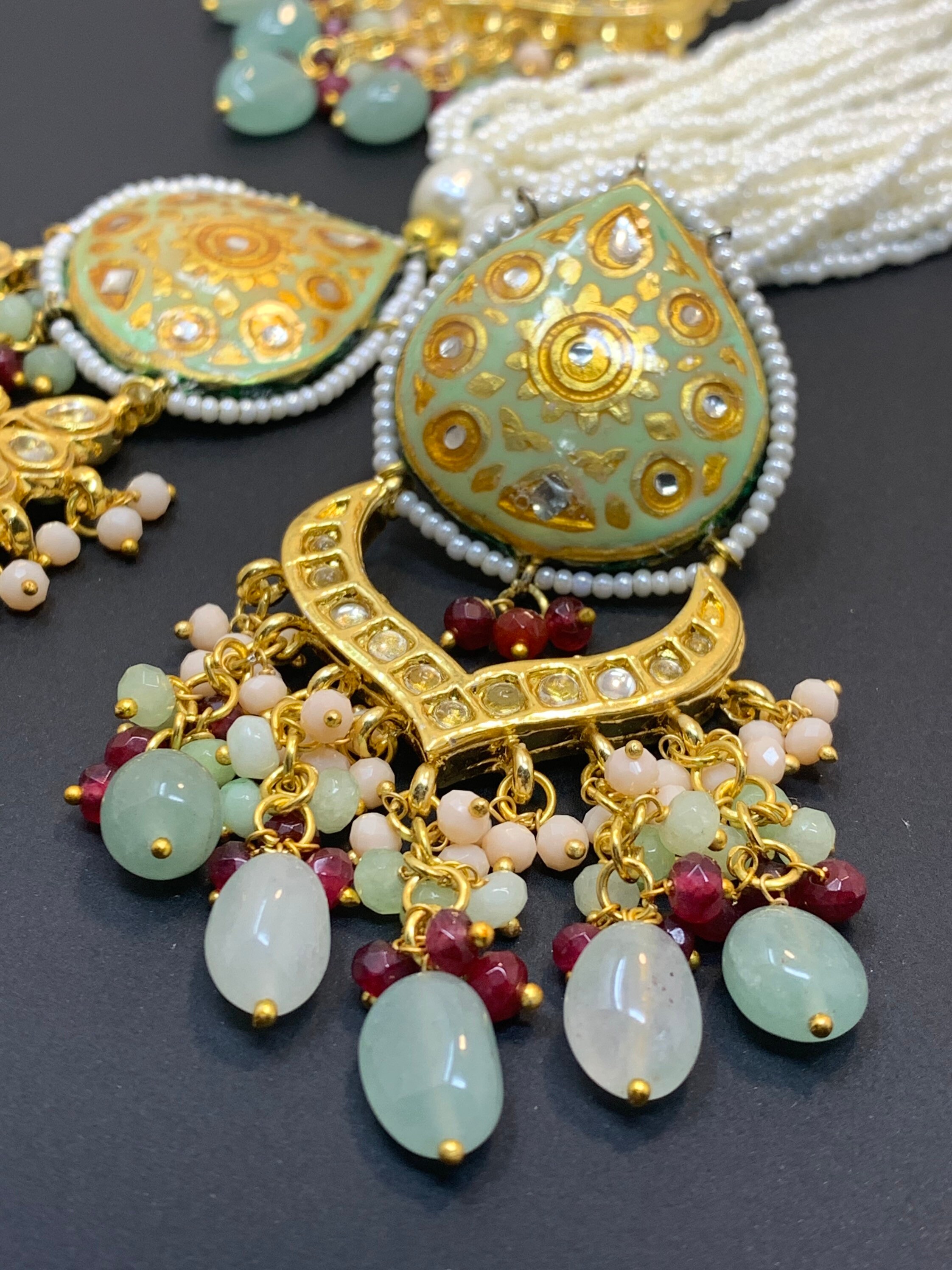 Pastel Jewelry/ Meenakari jewelry / Indian Jewelry / Etsy