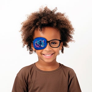 Kids reusable full coverage eye patch – soft gentle patch for lazy eye, amblyopia and strabismus therapy, vision training comfort