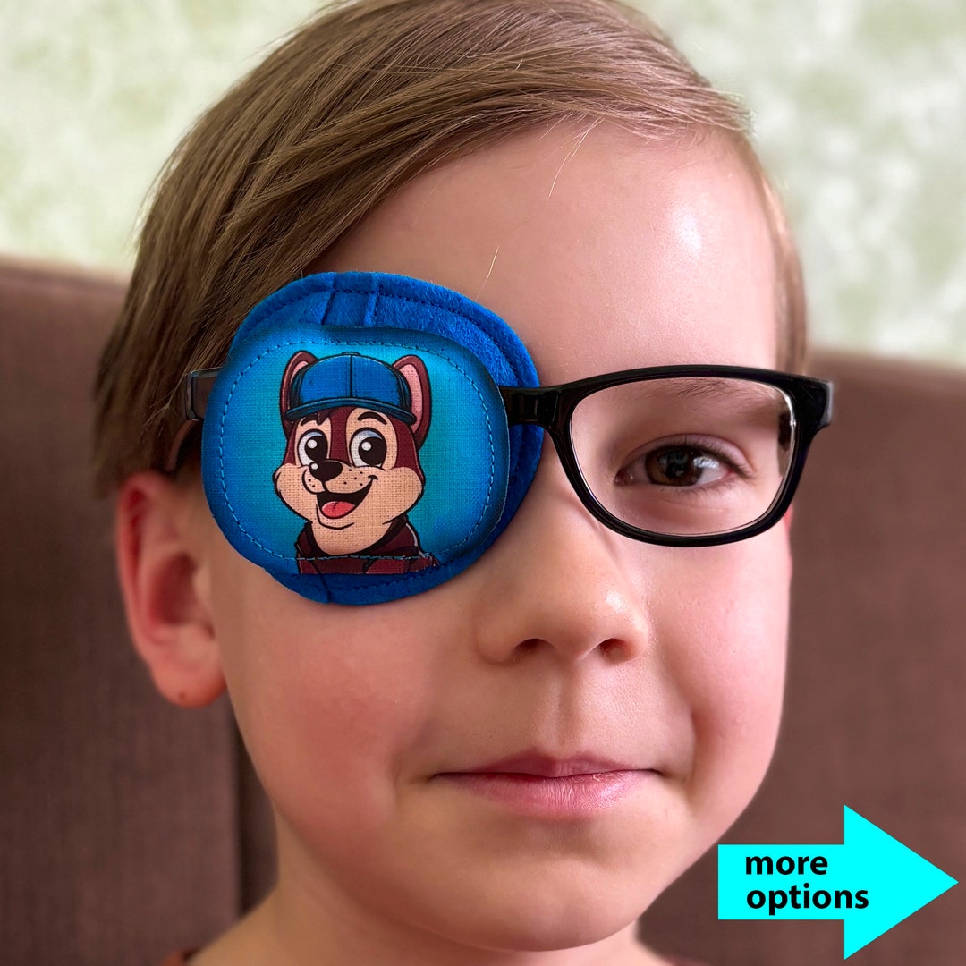 Reusable Full Coverage Kids Eye Patch for Lazy Eye Treatment, Amblyopia ...