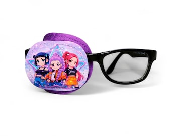 Augenklappe für Brillen für Kinder, weiche faule Augenklappe für Amblyopie & Schielen, voll deckende Sehtherapie für den täglichen Gebrauch