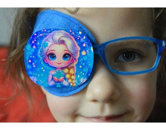 Eye patch for kids/ fully obscured eye patch/ treatment of the lazy eye/ astigmatism and strabismus correction/ reusable eye patch
