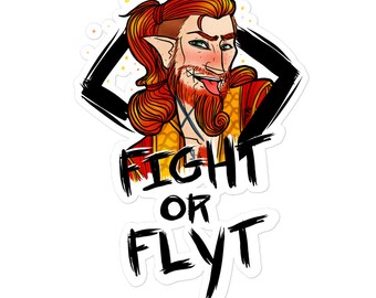 LOKI FIGHT or FLYT Sticker