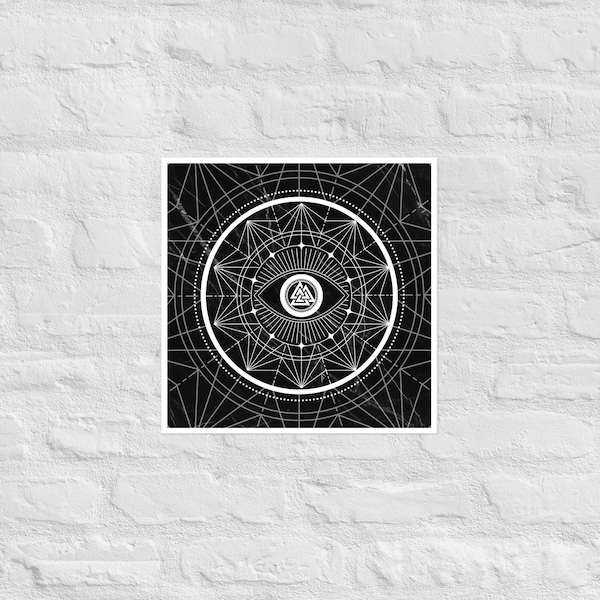 ODIN'S EYE MANDORLA poster/print