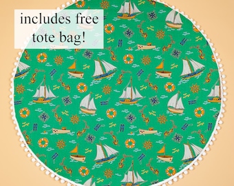 BABY PLAY MAT - Nautical Nursery Decor - Play Mat Baby - Ocean Nursery Decor - Custom Playmat - Play Mat - Baby Activity Mat -Tummy Time Mat