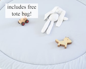 Baby Play Mat - Play Mat - Tummy Time Mat - Nursery Play Mat - Kids Play Mat - Light Grey