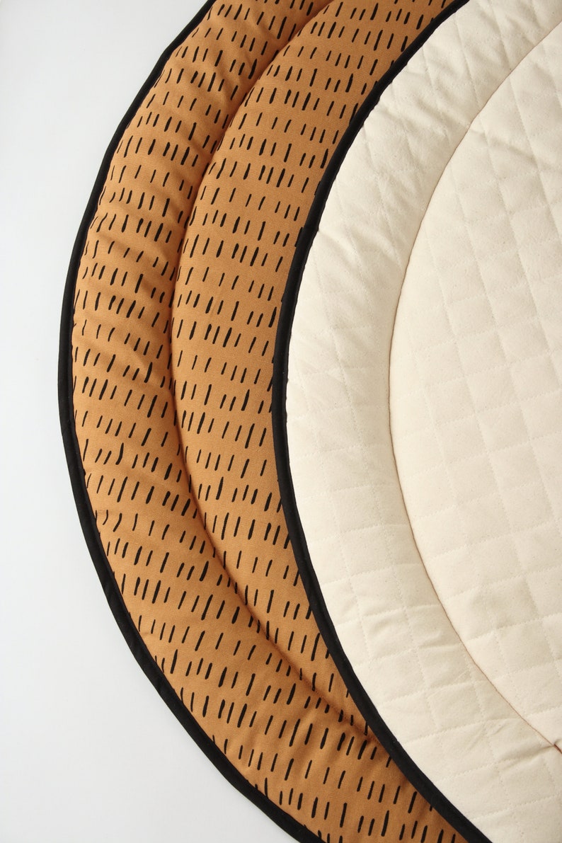 Baby Play Mat Tikka & Black Play Mat Play Mat Round Play Etsy