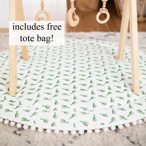 Baby Play Mat - Play Mat - Tummy Time Mat - Nursery Play Mat - Kids Play Mat - Cactus