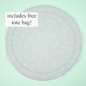 Baby Play Mat - Play Mat - Tummy Time Mat - Nursery Play Mat - Kids Play Mat - Grey Gum Leaf