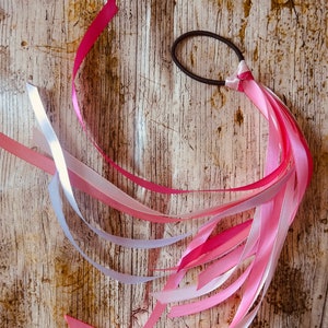 RIBBON HAIR TIES Ponytail Streamer Hair Accessories - Ribbon Hair Tie