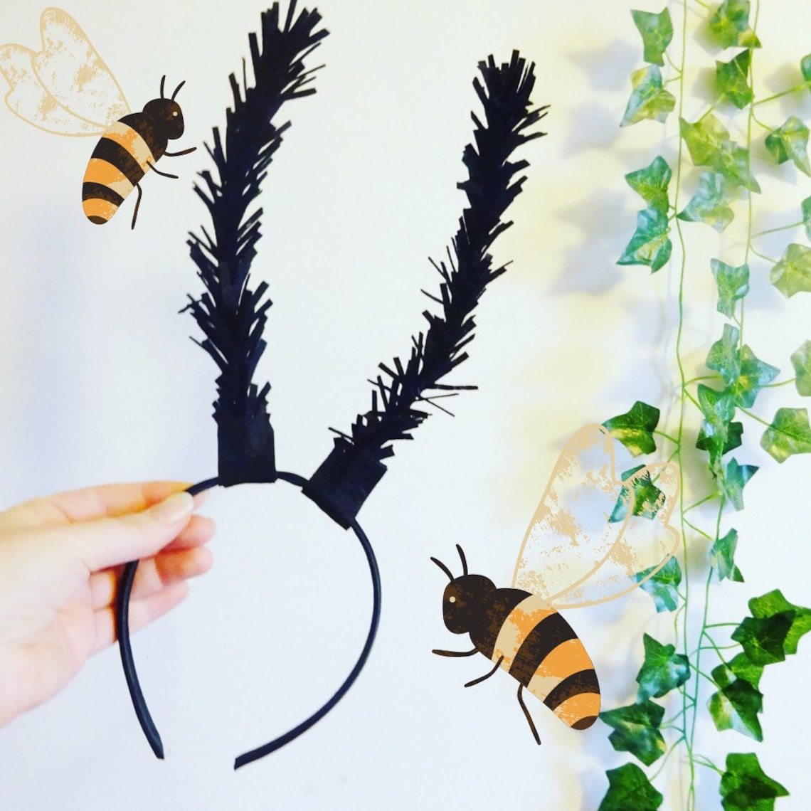 Bug Antenna Bee Headband Moth Antennae Butterfly Antenna Etsy