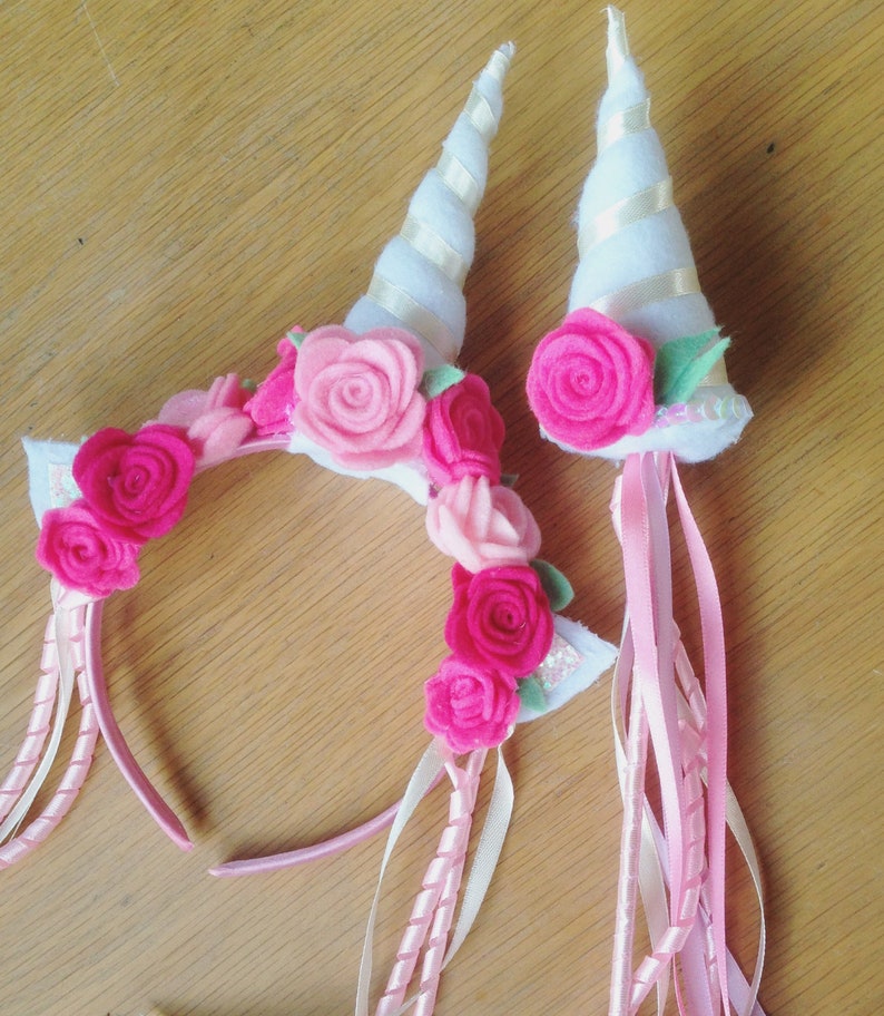 Kids costumes unicorn accessories unicorn headband with pink Etsy