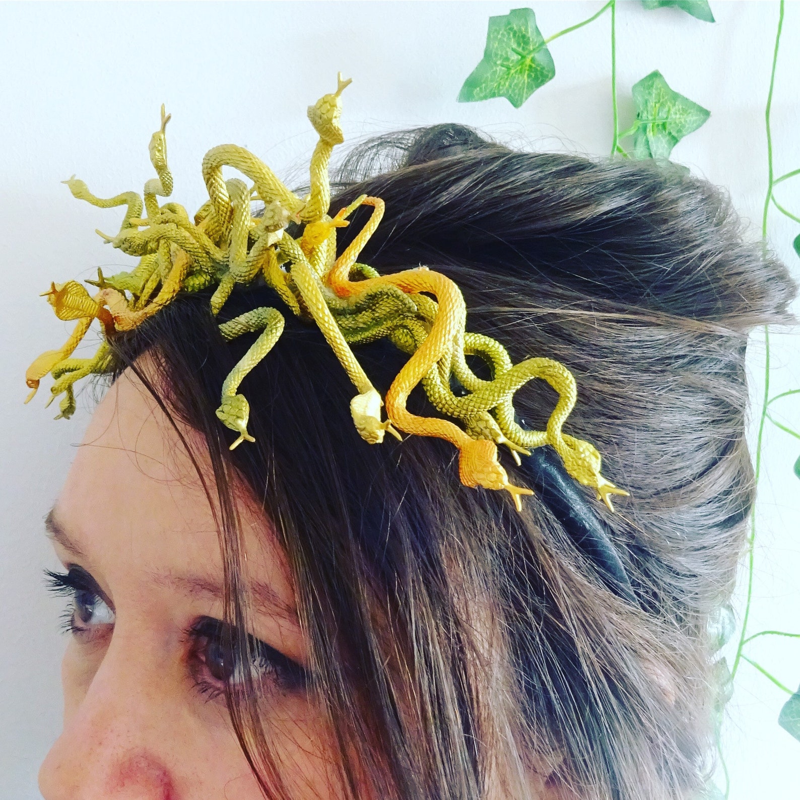 Medusa Costume Snake Crown Gold Medusa Headpiece Headband Etsy UK