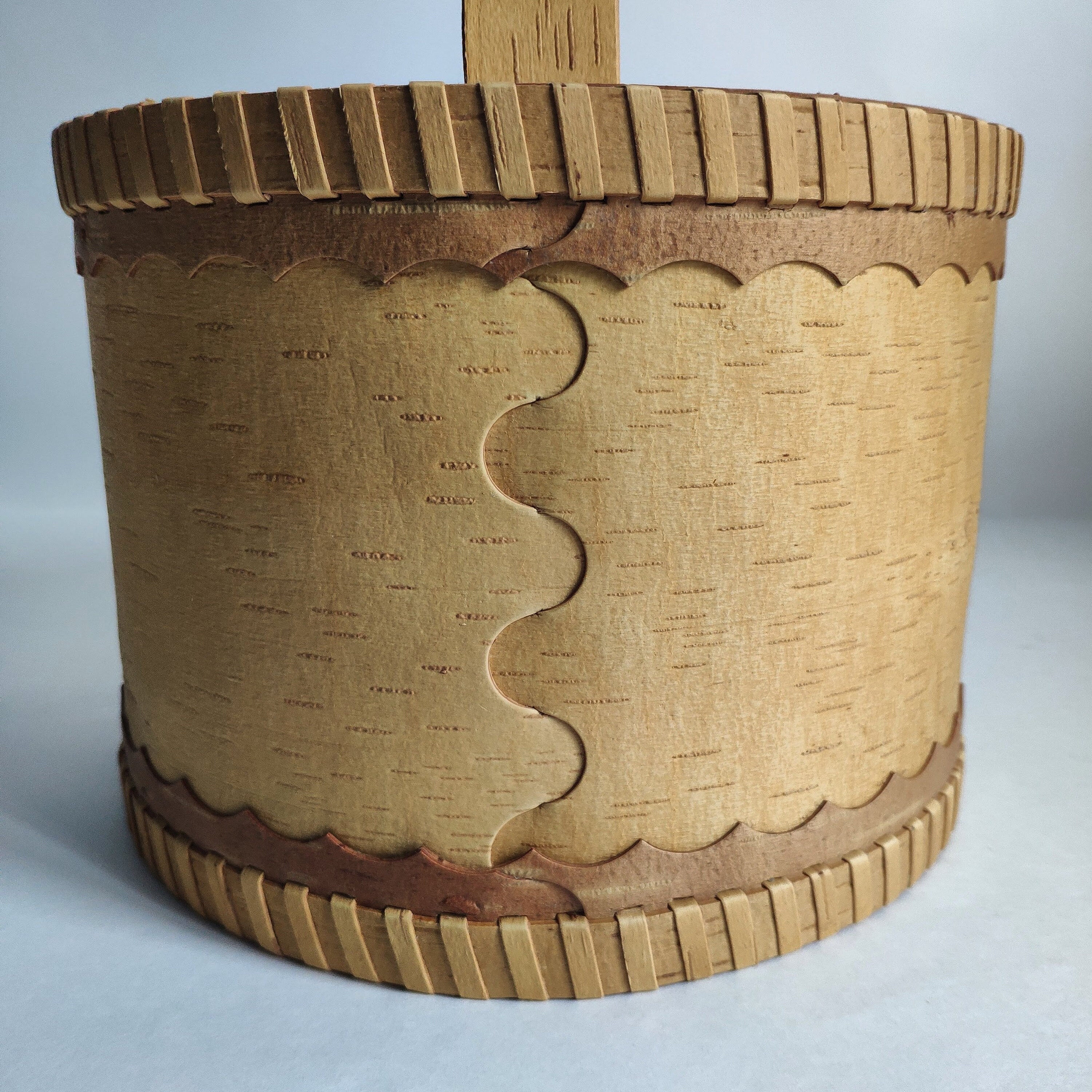 Birch bark box large birch bark canister Etsy