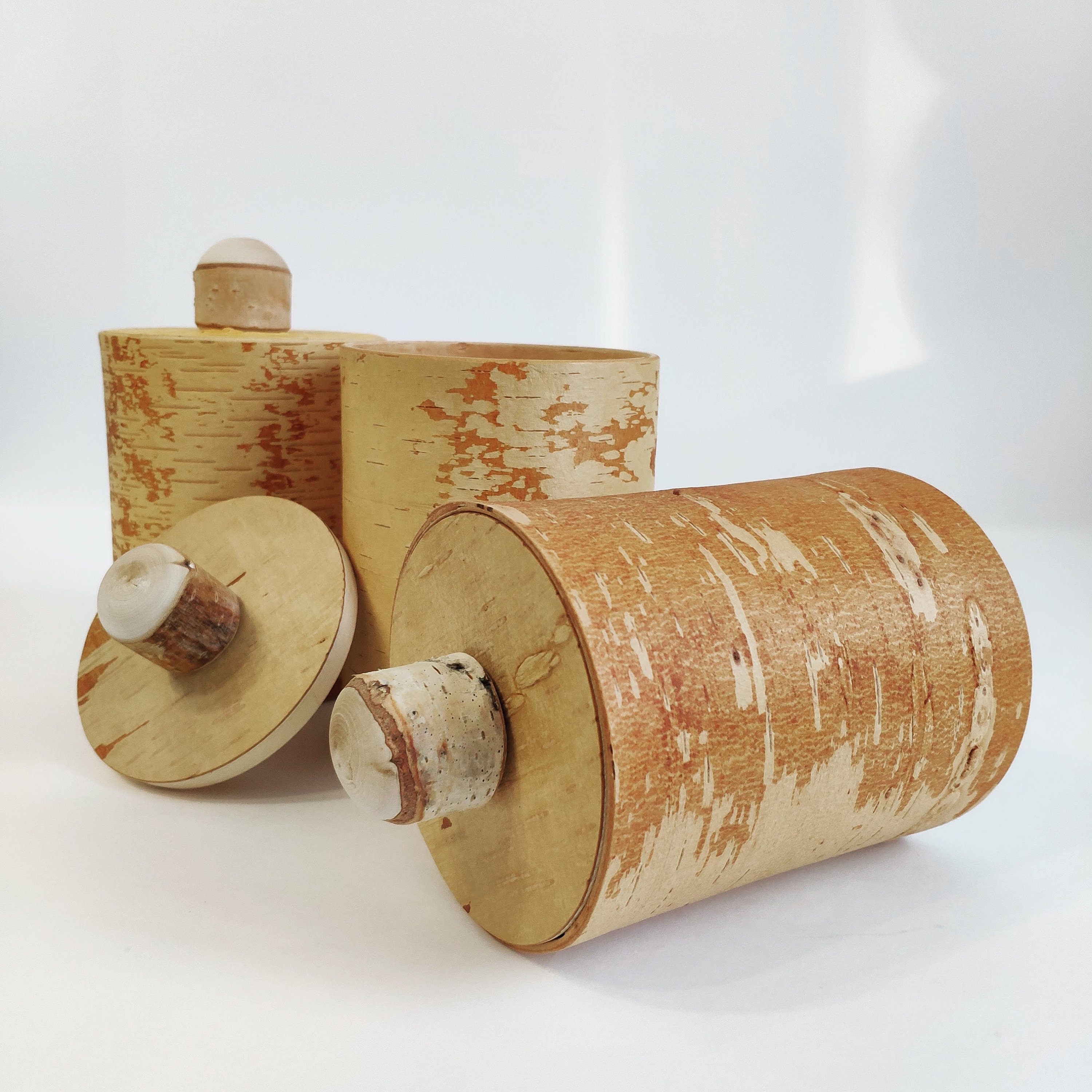 Birch bark box birchbox natural product Etsy