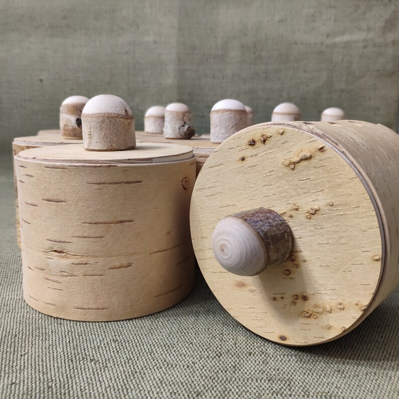 Birch bark box birchbox natural product Etsy