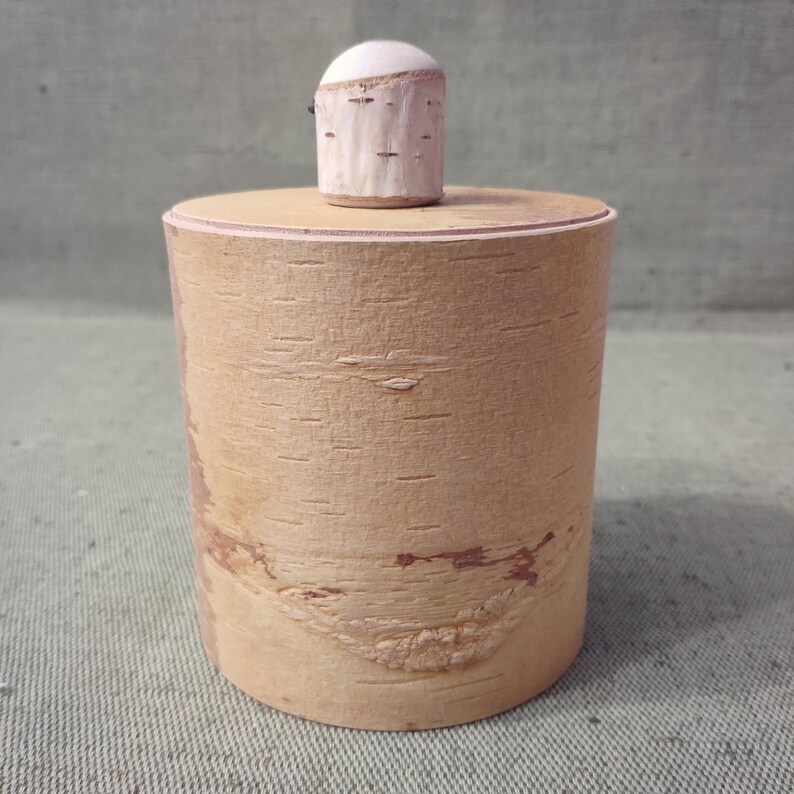Birch bark tea container