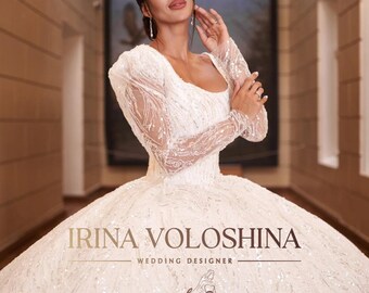 Hochzeit Ballkleid Prinzessinnen Brautkleid Brautkleid Brautkleid mit Ärmeln Korsett Brautkleid Glitzerndes Brautkleid mit abnehmbaren Ärmeln