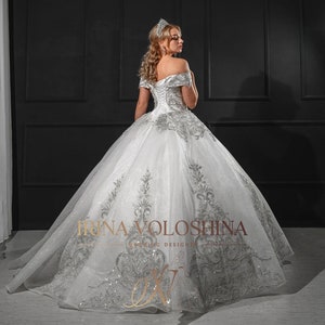 Fairy wedding dress Corset wedding dress Tulle wedding dress Ball gown Off shoulder wedding dress  Bohemian wedding dress Bridal gown