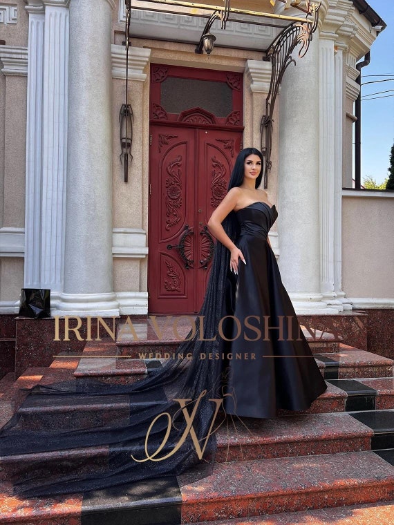 Velo Da Sposa Nero Elegante Velo Da Sposa In Pizzo Nero Per