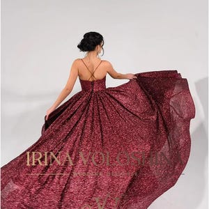 Wedding guest dress Glitter dress Corset dress Ball gown Colour wedding dress Spaghetti strap evening dress Party dress Long prom dress