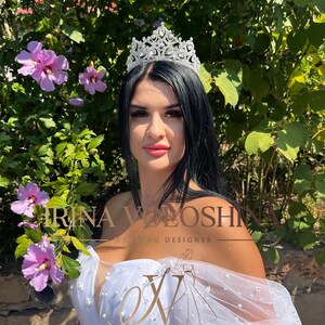Corona nuziale Tiara nuziale Tiara per matrimonio Corona nuziale in cristallo Tiara nuziale in cristallo Tiara nuziale in argento Tiara nuziale in cristallo