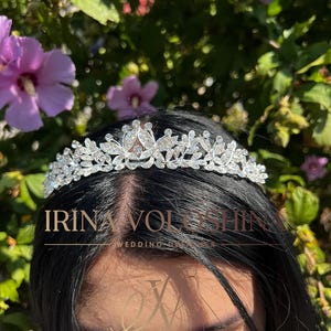 Crystal bridal tiara Wedding tiara Crystal wedding tiara Wedding crown Silver crystal wedding tiara Tiara wedding Tiara for wedding