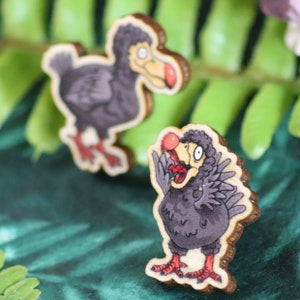 Two dumb Dodos – Mini Pin Set of 2 tiny Dodo Pins