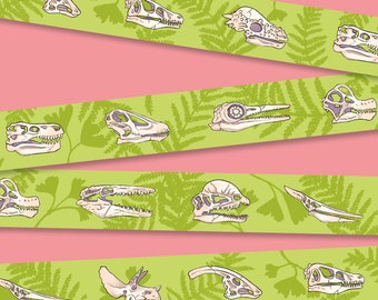 Washi Tape · Dinosaur Skulls & Plants