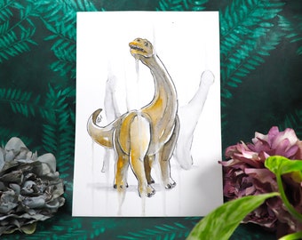 Camarasaurus original drawing (Inktober / Extinctober 2019) dinosaur