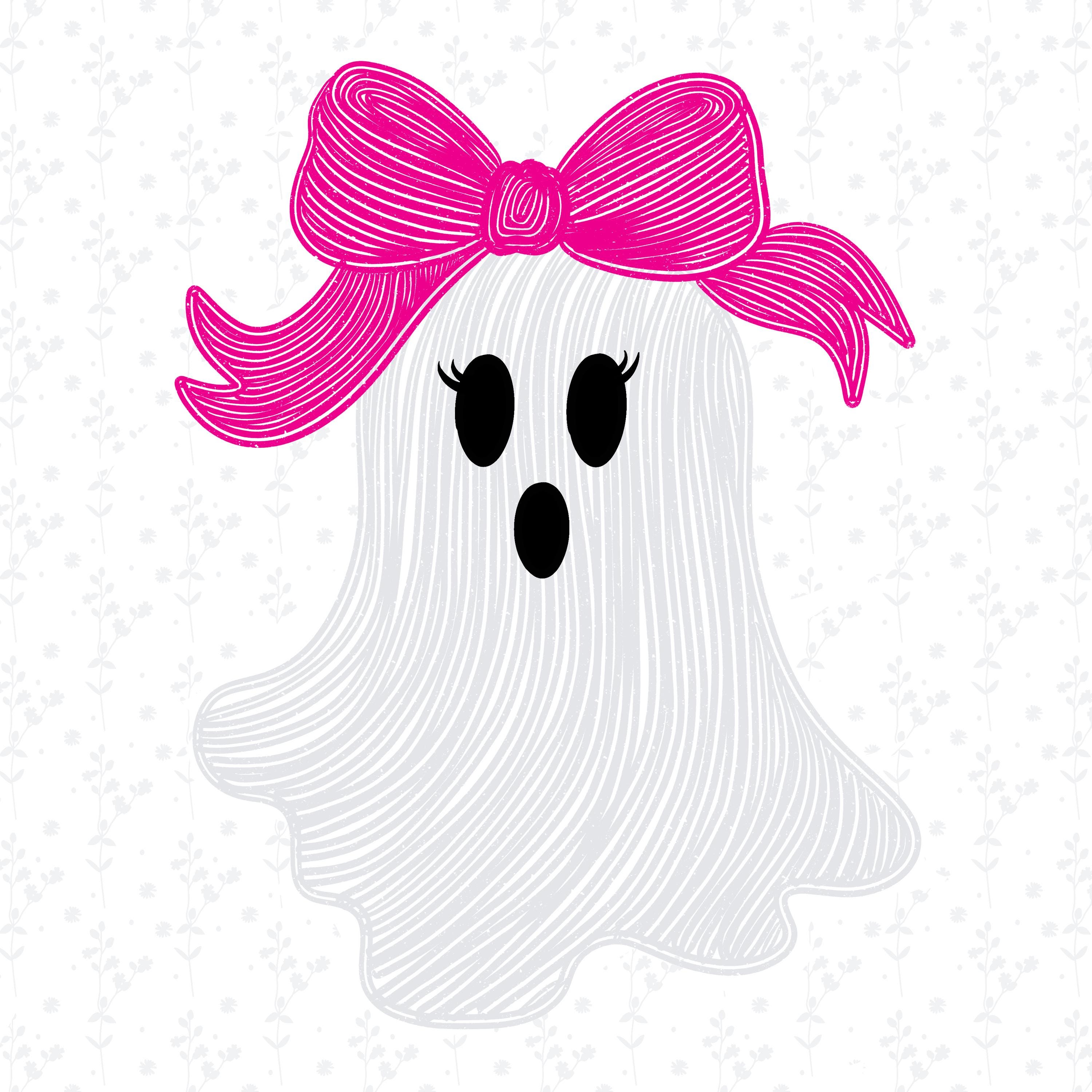 Preppy Ghost PNG ~ Coquette Ghost PNG ~ Girly Halloween Ghost Shirt PNG ...