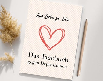 Diary against depression - a mood diary to fill out and tick Gift Depression journal skill