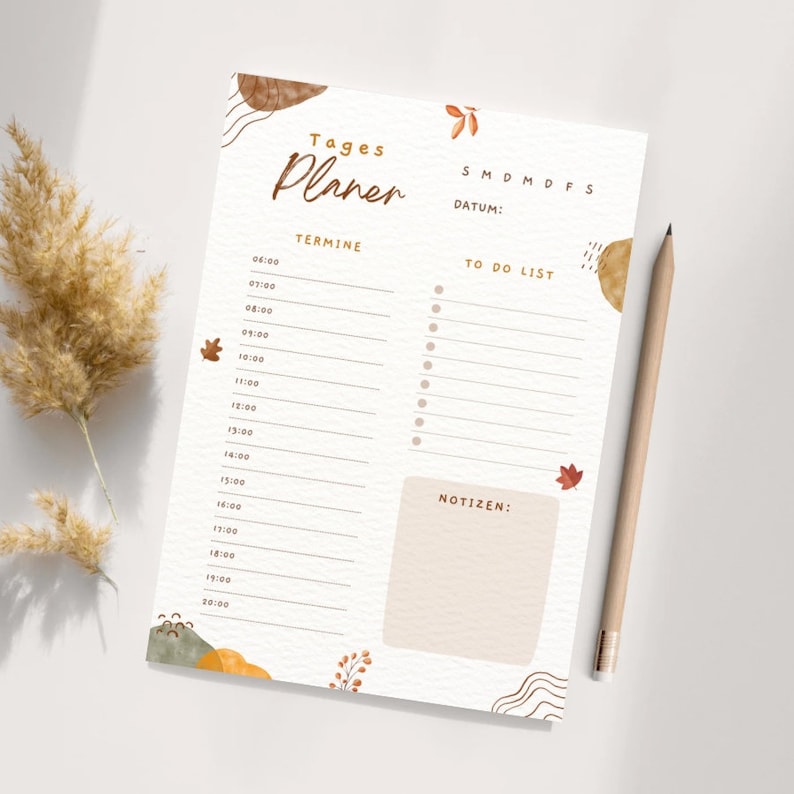 A 4 day planner digital instant download jpg file pdf To do list diary notebook bullet journal calendar instant download image 1