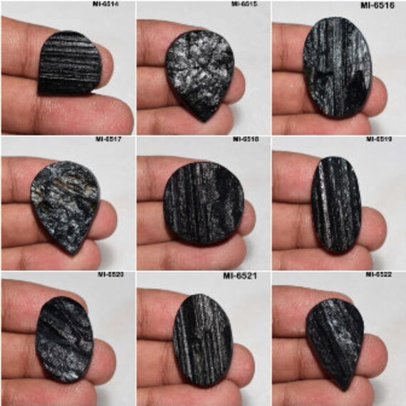 Natural Black Tourmaline Gemstone Amazing Black Tourmaline druzy cabochon Loose Black Tourmaline Druzy, Black Tourmaline Druzy Jewelry