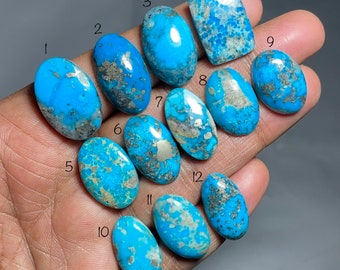 A one quality Persian turquoise cabochon Natural Persian turquoise gemstone