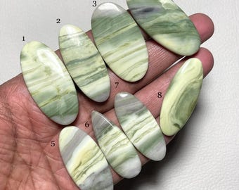 Serpentine Cabochon, Serpentine Natural Gemstone