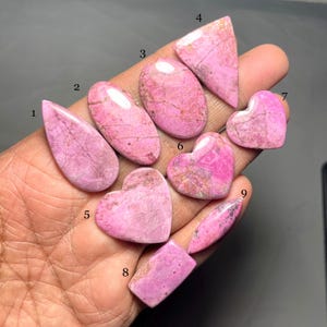 Natural Pink Cobalt Calcite Gemstone, Pink Cobalt calcite Cabochon, Cobalt Jewelry Making Stone, Gemstone Cabochon, Crystal, Semi Precious