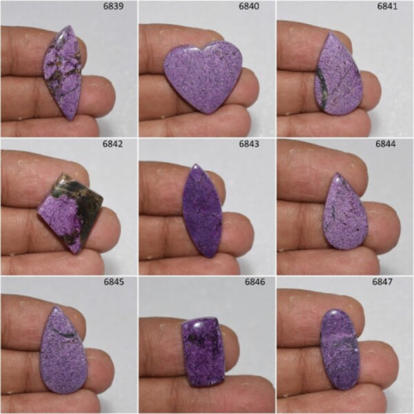 Natural Stichtite Gemstone, Stichtite Cabochon, Stichtite Jewelry Making Stone