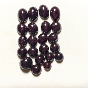 Garnet Star Cabochon: Natural Loose Gemstone