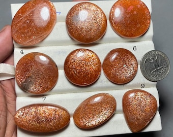 Cabochon di pietra del sole di alta qualità, pietra preziosa naturale di pietra del sole