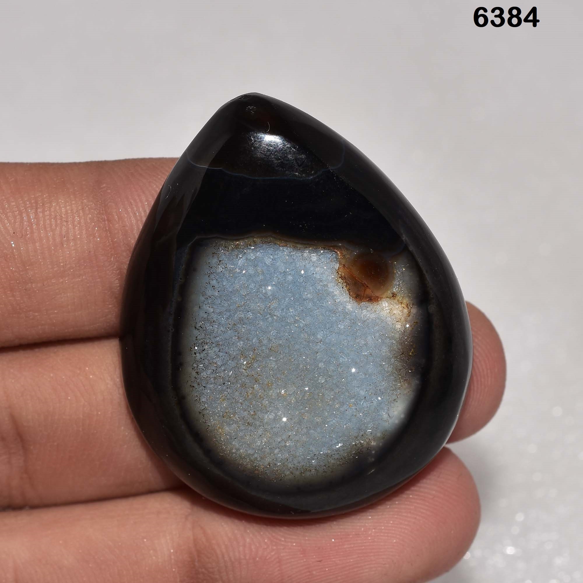 Black Onyx Druzy Cabochon Black Onyx Druzy Natural Gemstone Etsy