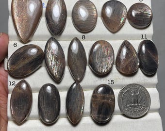 Sunstone Cabochon AAA+ Quality Unique Fire Sunstone Natural Gemstone For Jewelry