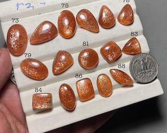 Cabochon di pietra di sole di Confetti AAA+, pietra preziosa naturale per gioielli