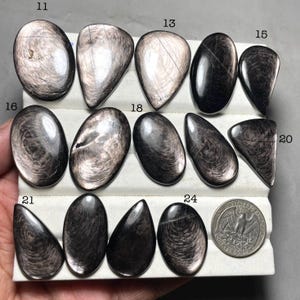 Natural Hypersthene Gemstone: AAA+ Hypersthene Loose Cabochon For Making Jewelry